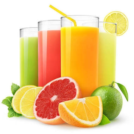 Le verres de jus naturel
